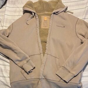 Timberland Beige Fleece-Lined Jacket